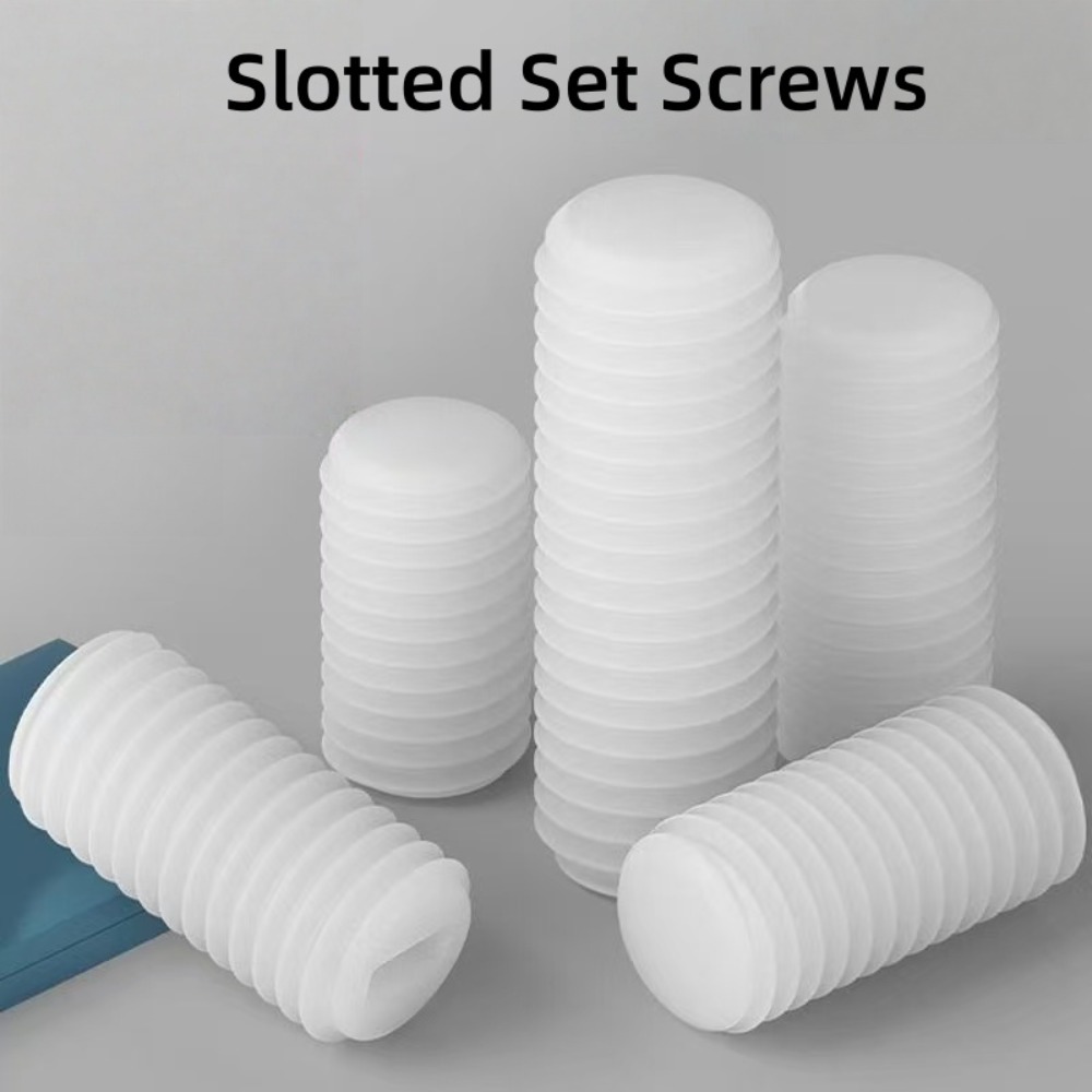 Useful Diy Electronics Projects - White Nylon Slotted Set Screws, M3-M12