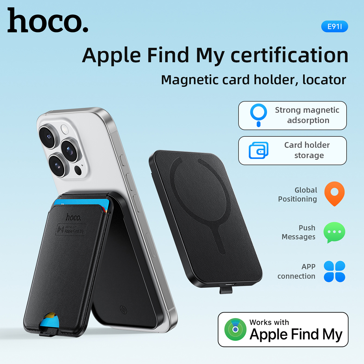 Diy Home Electronics - HOCO E91I Magnetic ID Card Holder