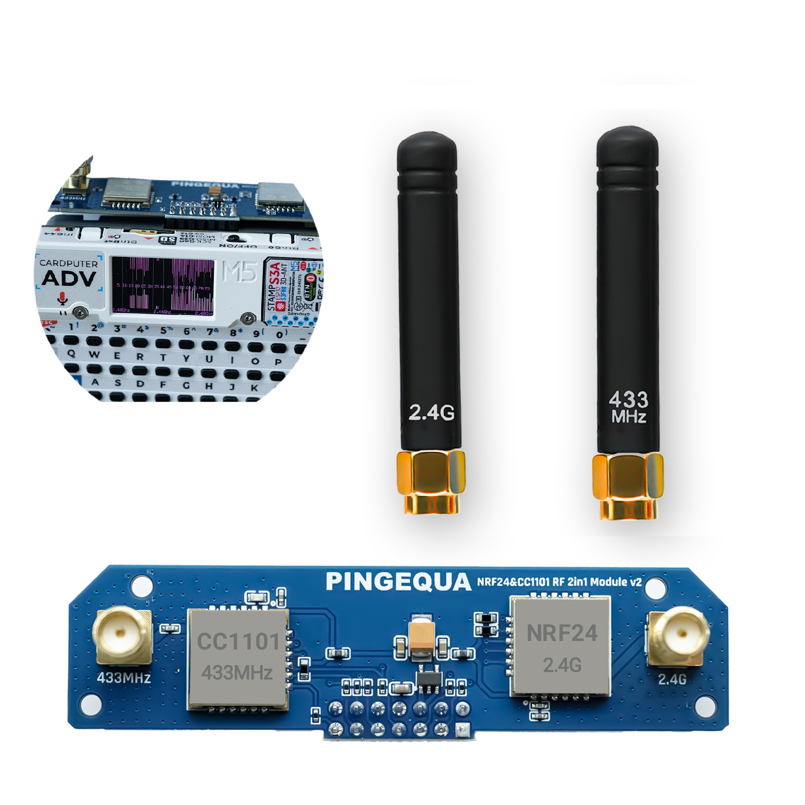 Rf 433Mhz Module - 2-in-1 RF Devboard 2.4GHz & 433MHz