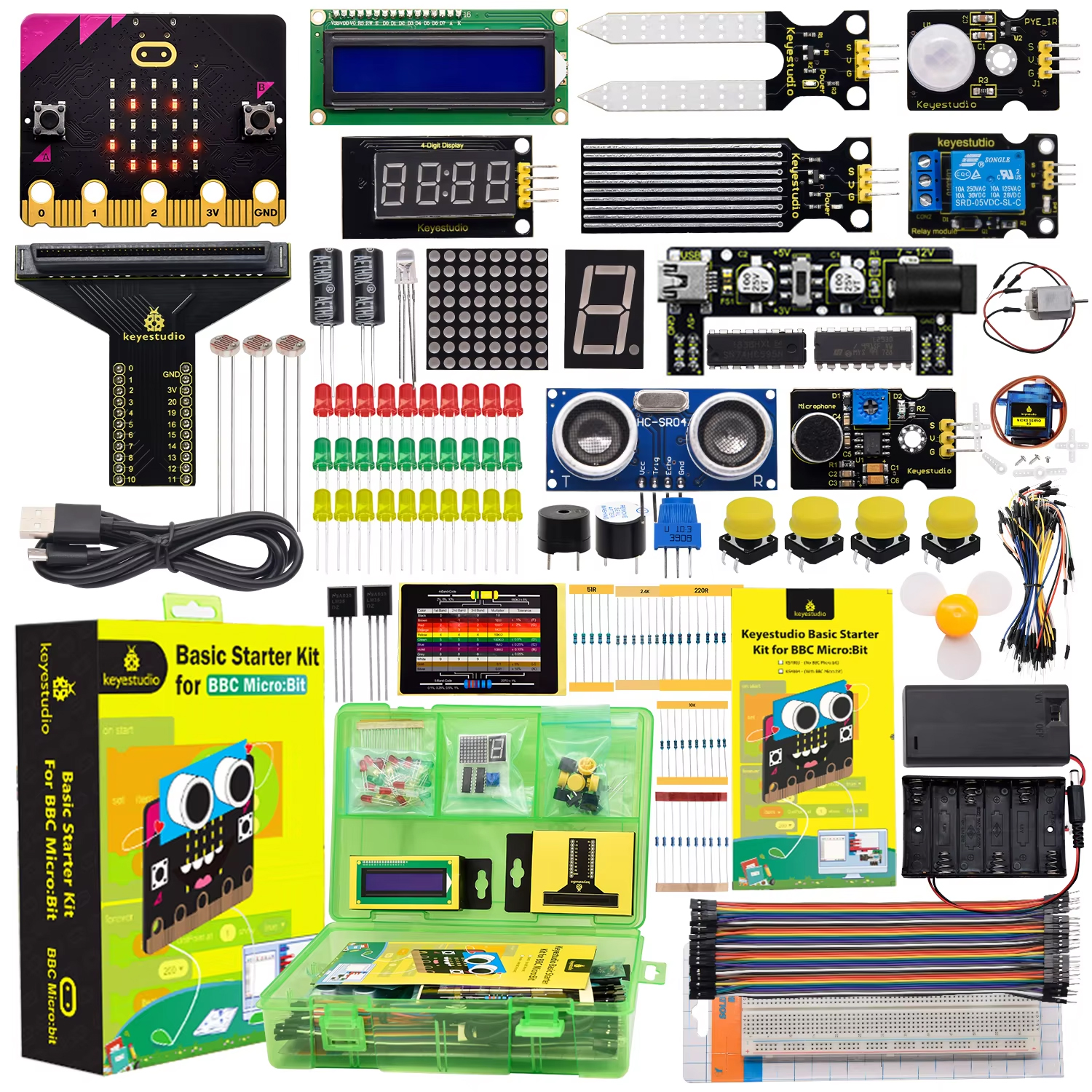 Diy Electronics Basics - Keyestudio Micro:bit V2 Basic Starter Kit