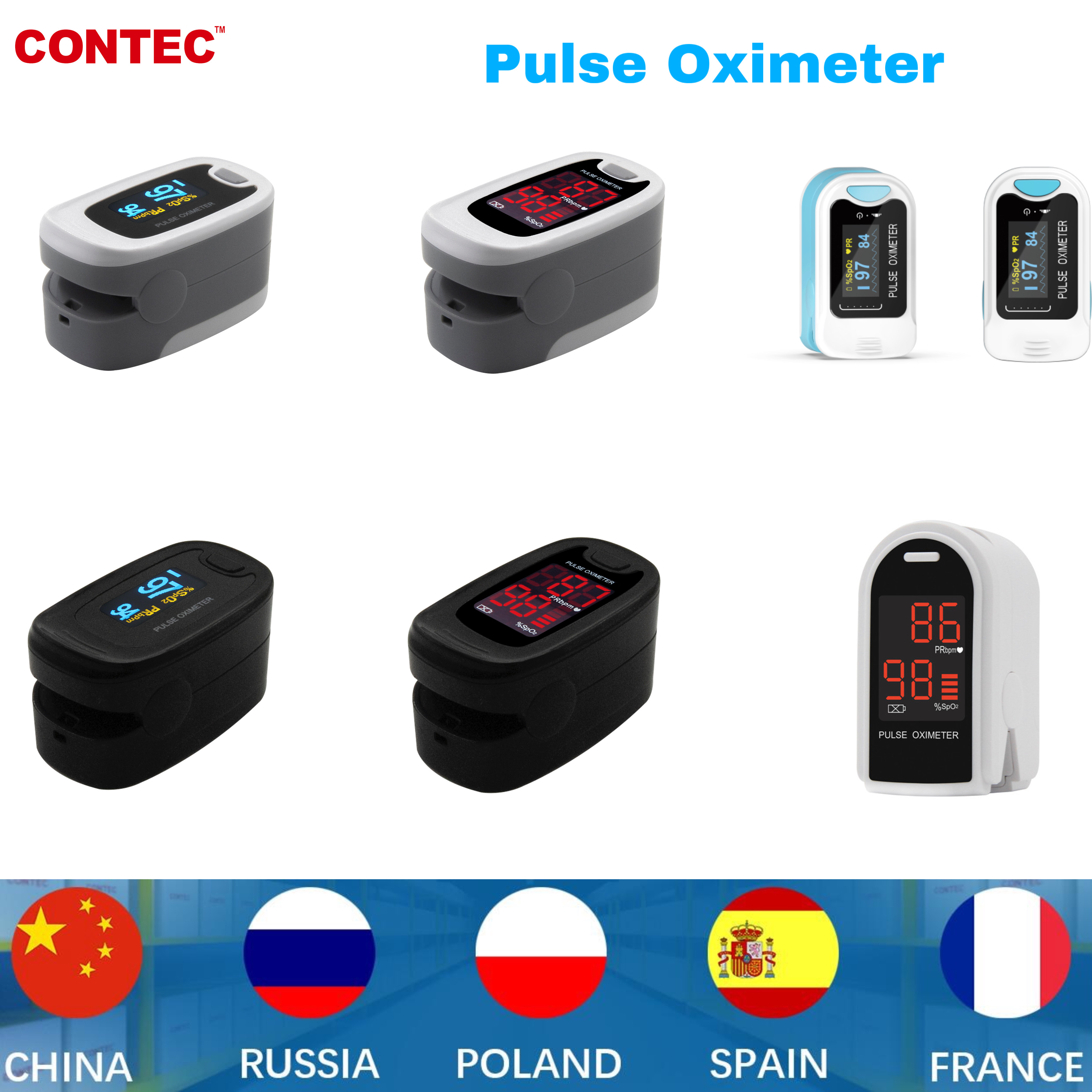 Oled Display Module - Contec NEW CE Fingertip Pulse Oximeter