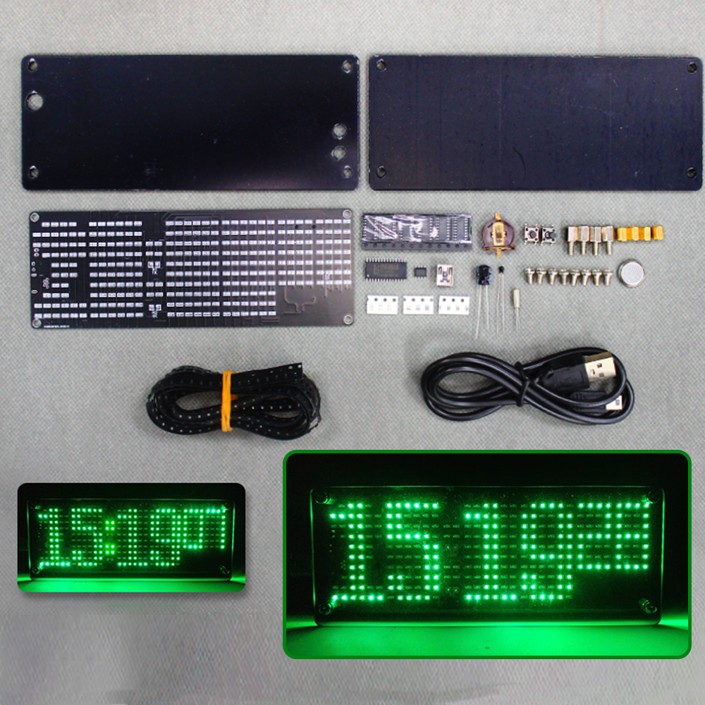 DIY Digital Dot Matrix Clock E – Diy Electronics Learning Kit recenzja i cena