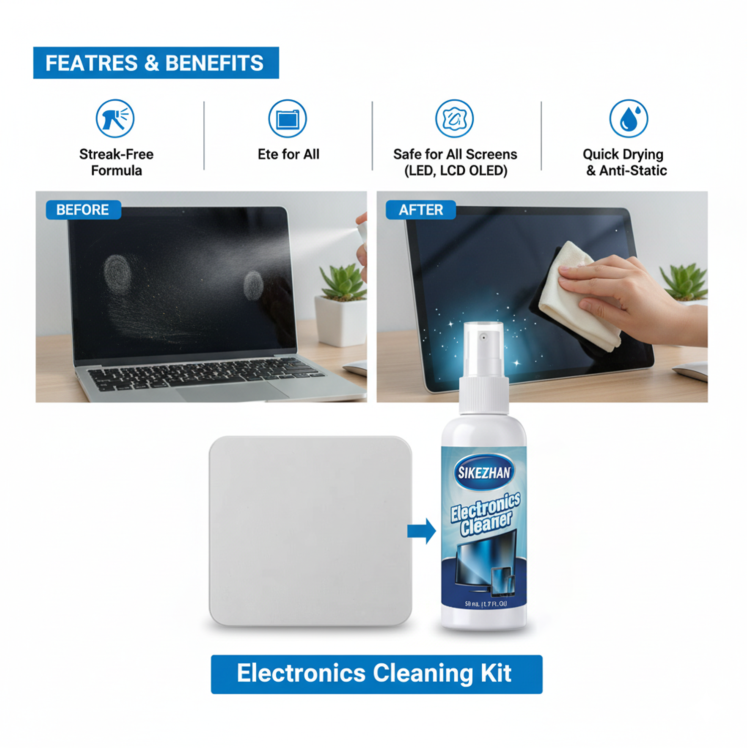 Screen Cleaner Spray & Microfi – Oled Display Module recenzja i cena