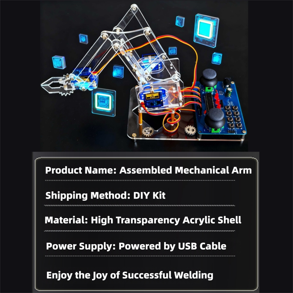 Complete DIY Robotic Arm Assem – Diy Electronics Learning Kit recenzja i cena