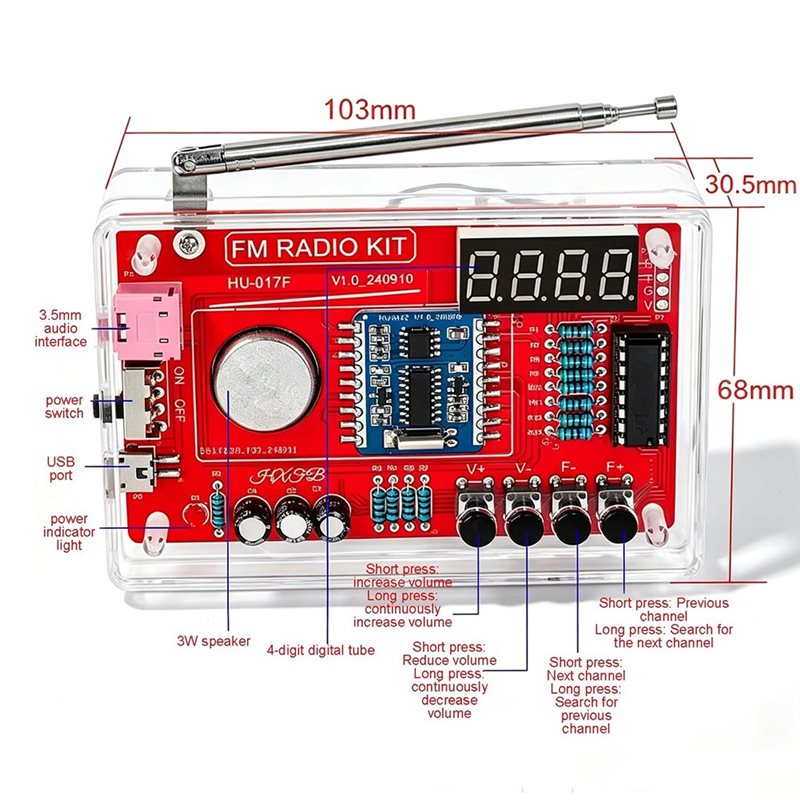 PHILE-Stereo FM Radio, Electro – Useful Diy Electronics Projects recenzja i cena