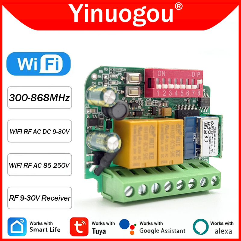 Universal Tuya WiFi Switch Gar – Rf 433Mhz Module recenzja i cena