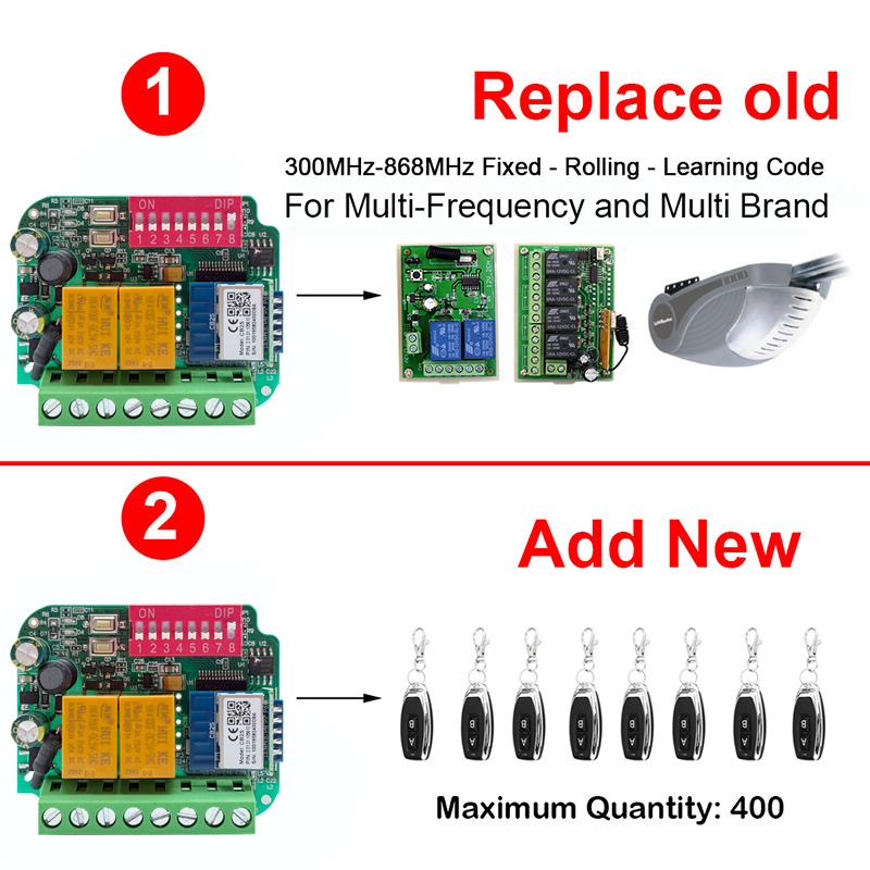 Universal Tuya WiFi Switch Gar – Rf 433Mhz Module recenzja i cena