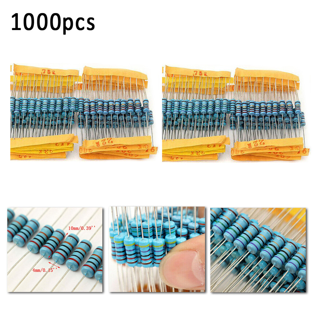 1000pcs 1% 1W 100 Value Metal  – R/Diy Electronics recenzja i cena