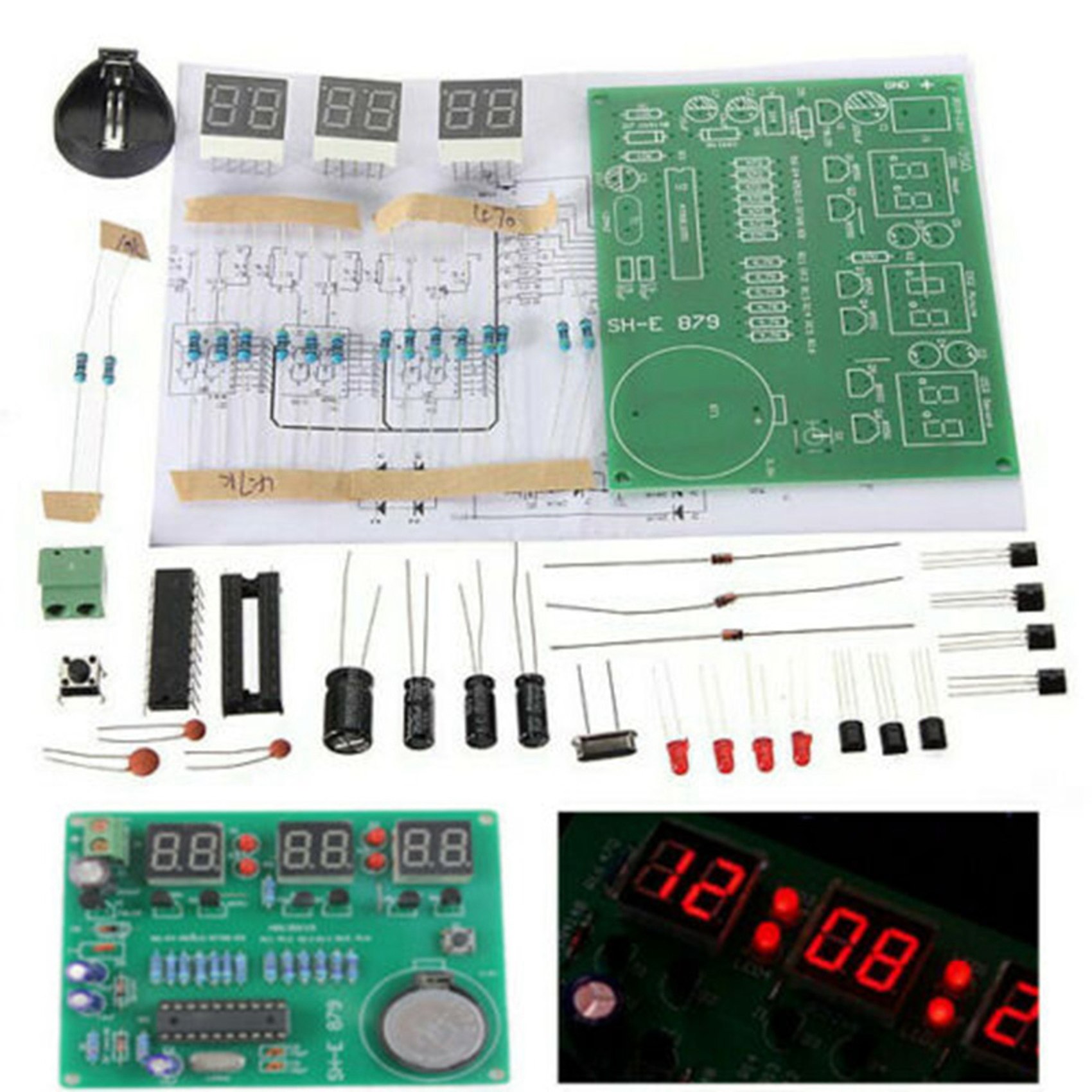 T31C-3 Set AT89C2051 6 Digital – Diy Electronics Flux recenzja i cena