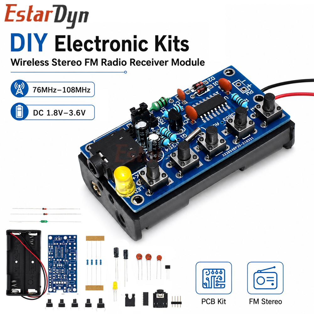 Estardyn DIY FM Radio Receiver – Diy Electronics Tool Kit recenzja i cena
