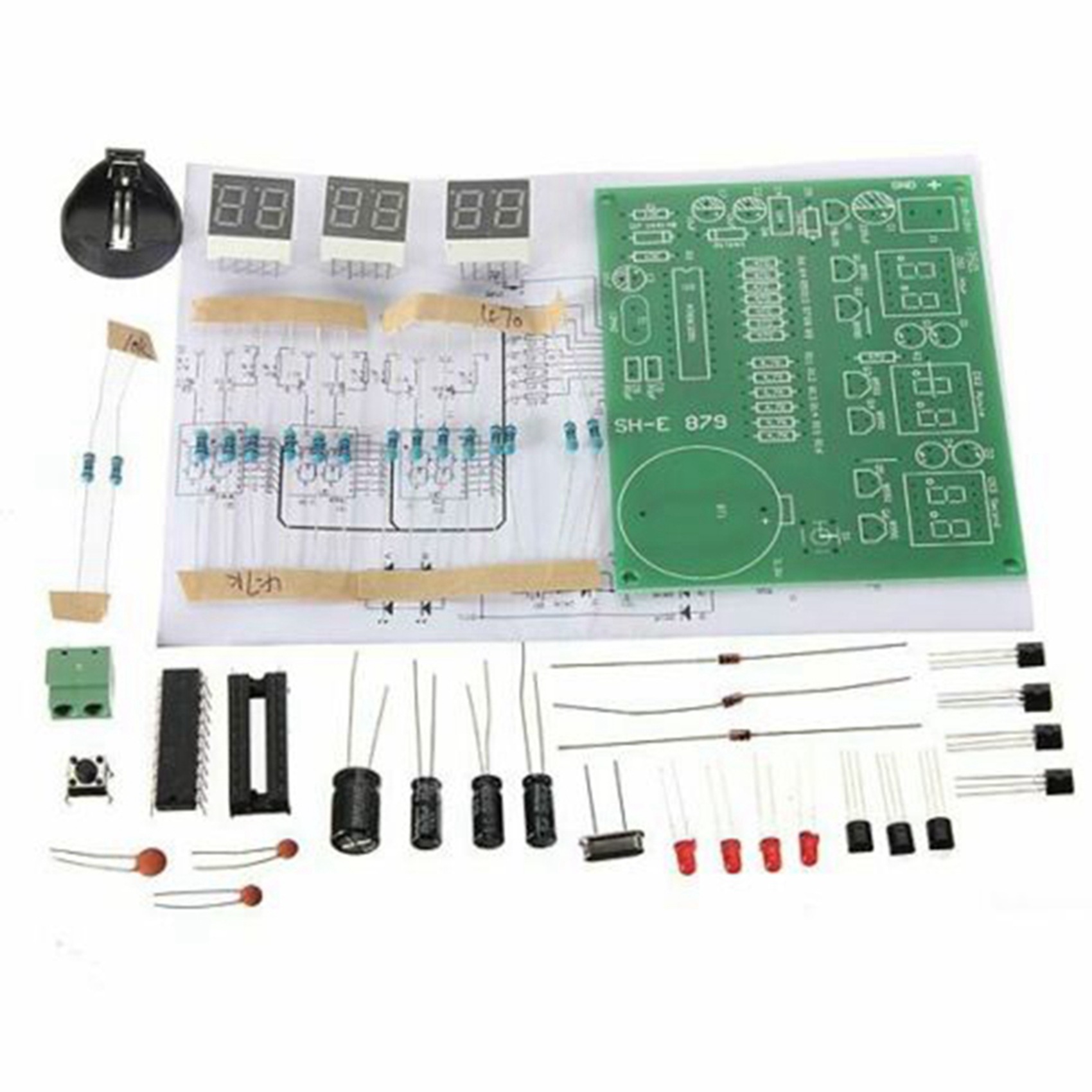 A37T-3 Set AT89C2051 6 Digital – Diy Electronics Flux recenzja i cena