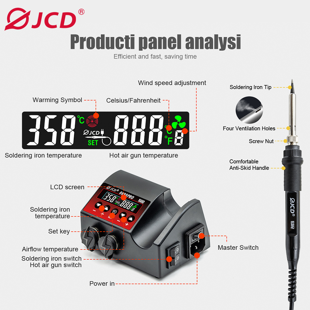 JCD 8898Pro Soldering Station  – Smd Solder Paste recenzja i cena