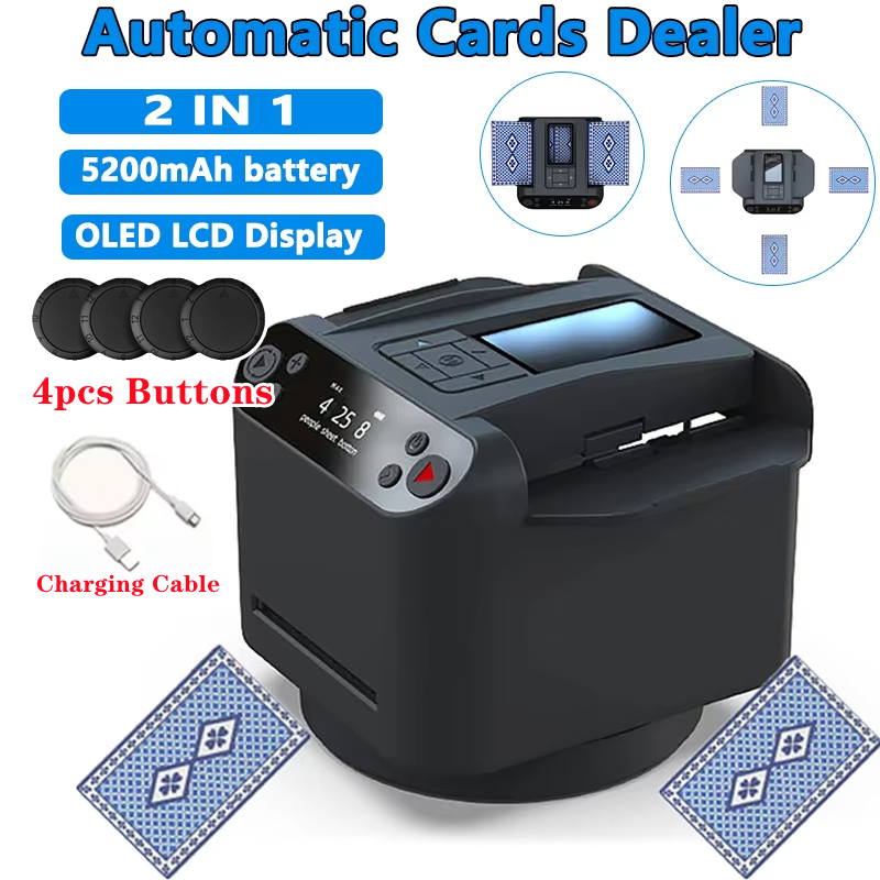 360° Fully Automatic Card Shuf – Oled Display Module recenzja i cena