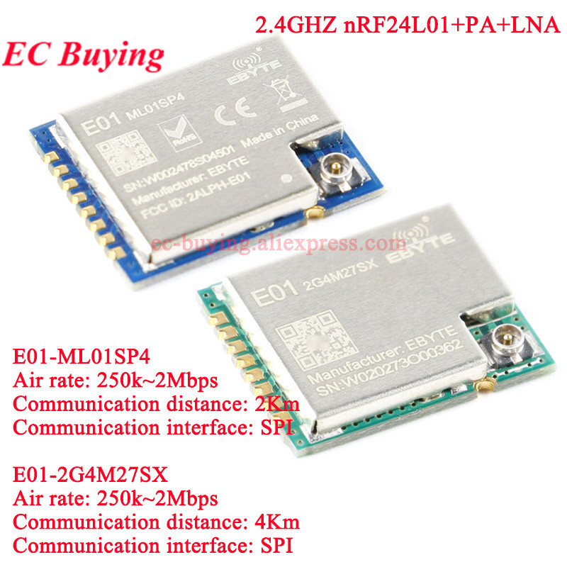 10Pcs/1pc E01-2G4M27SX ML01SP4 – Nrf24L01 Module Wireless recenzja i cena