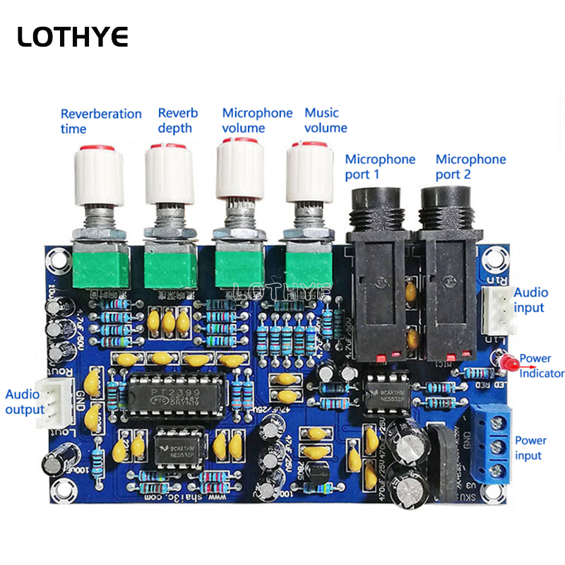 PT2399 Microphone Amplifier Bo – Diy Electronics Board recenzja i cena