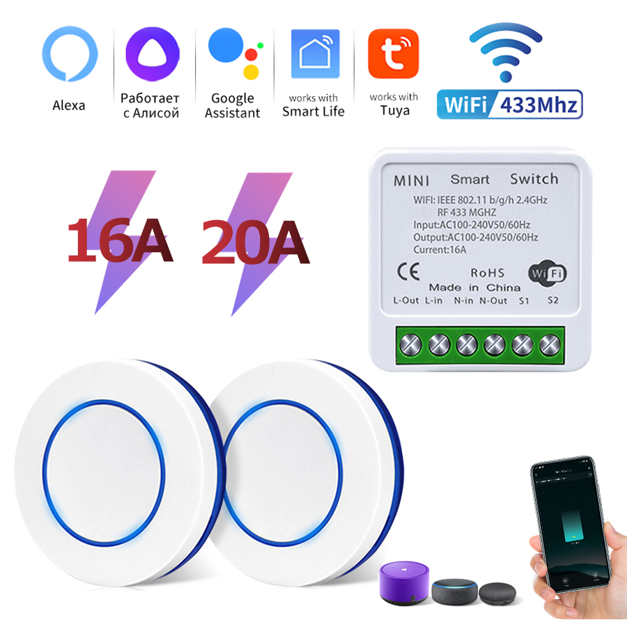 Tuya Wifi Smart Switch RF 433M – Rf 433Mhz Module recenzja i cena