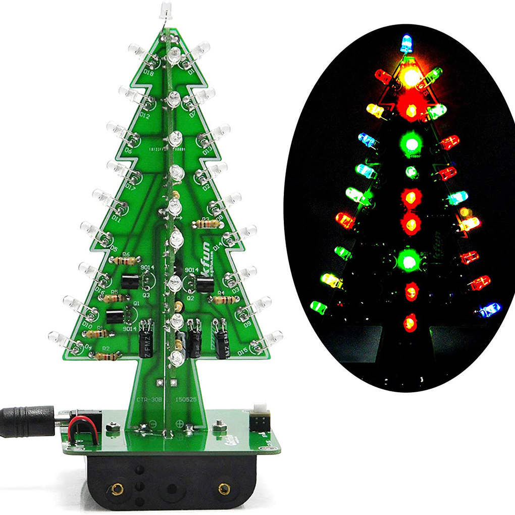 DIY Christmas Tree LED Flash K – Diy Electronics Tool Kit recenzja i cena