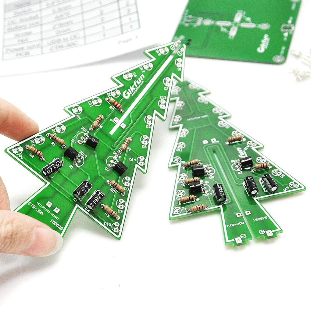 DIY Christmas Tree LED Flash K – Diy Electronics Tool Kit recenzja i cena