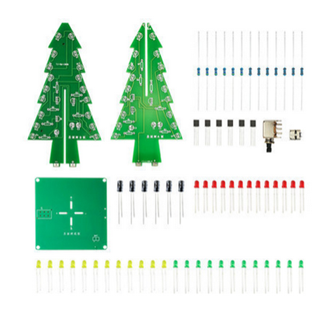 DIY Christmas Tree LED Flash K – Diy Electronics Tool Kit recenzja i cena
