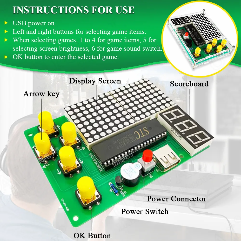 DIY Pixel Game Maker Kit Elect – Diy Electronics Learning Kit recenzja i cena