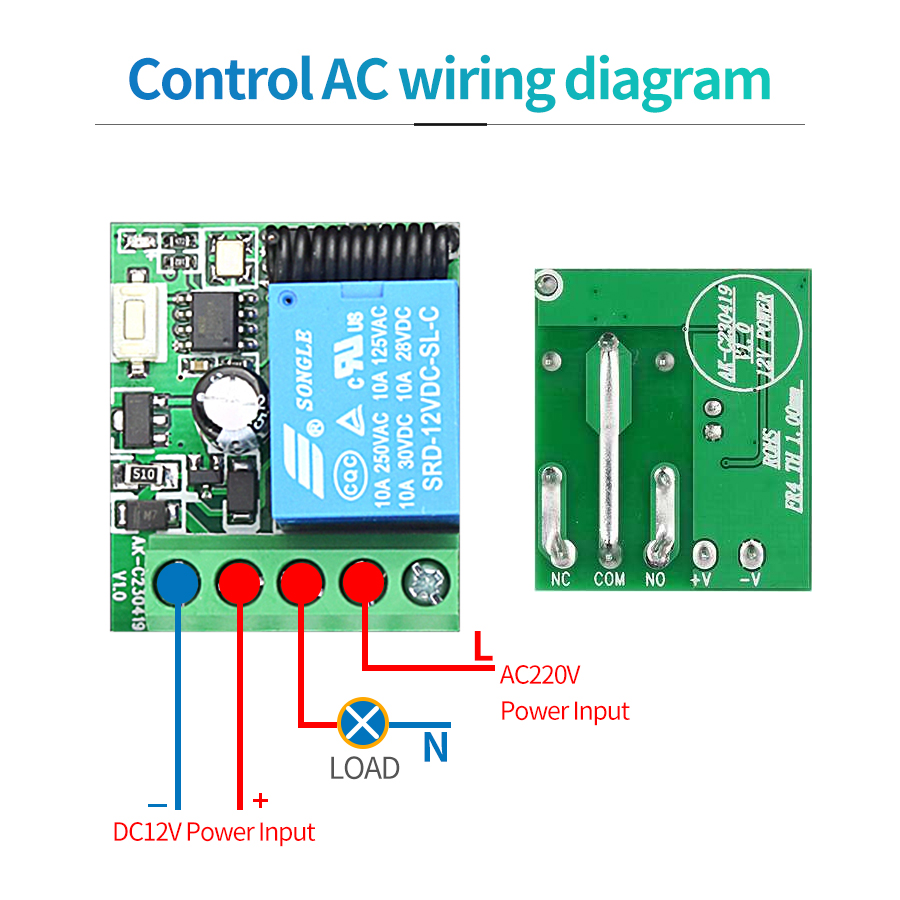 433MHz DIY Wireless Switch DC1 – Rf 433Mhz Module recenzja i cena