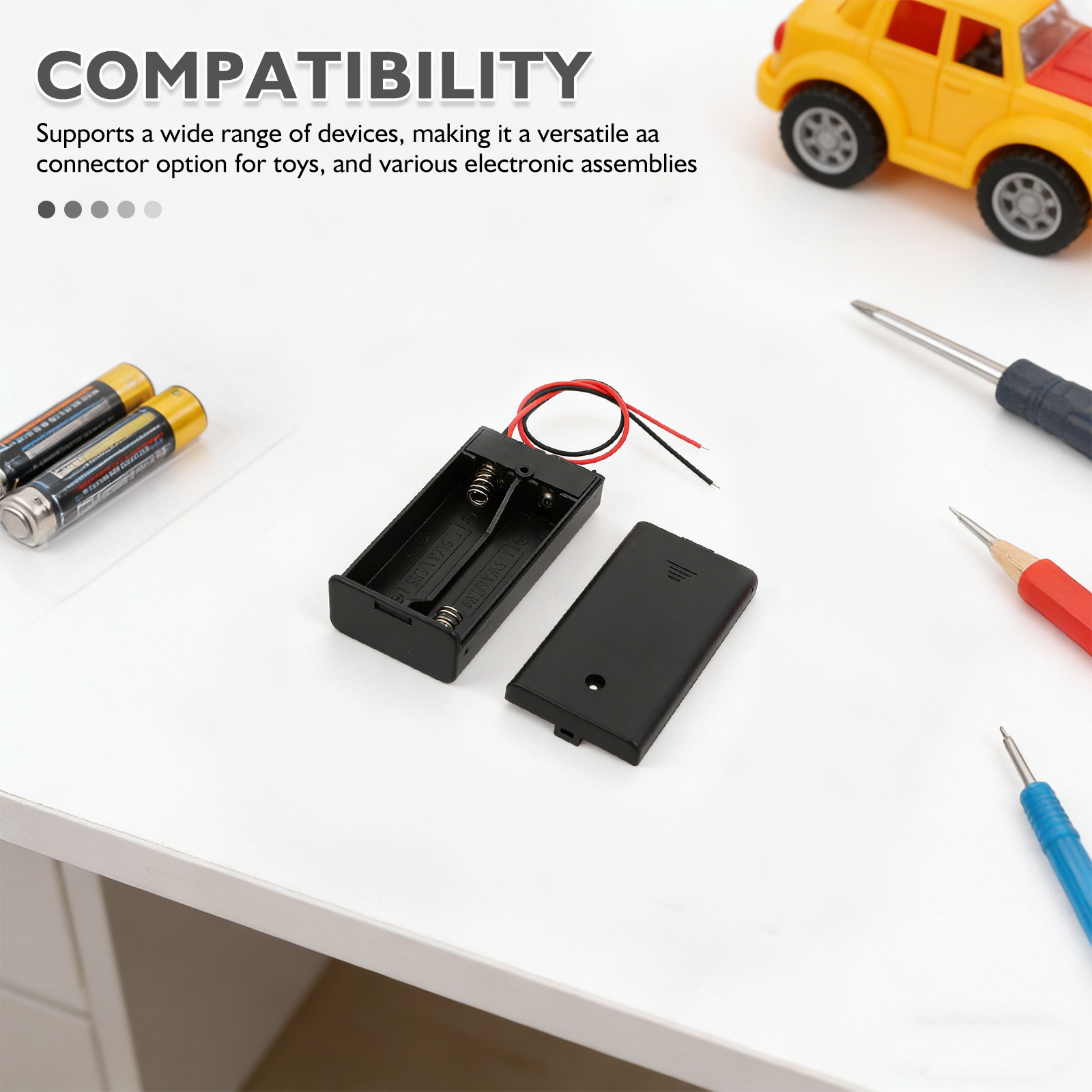 10Pcs Battery Holder Aa with L – Useful Diy Electronics Projects recenzja i cena
