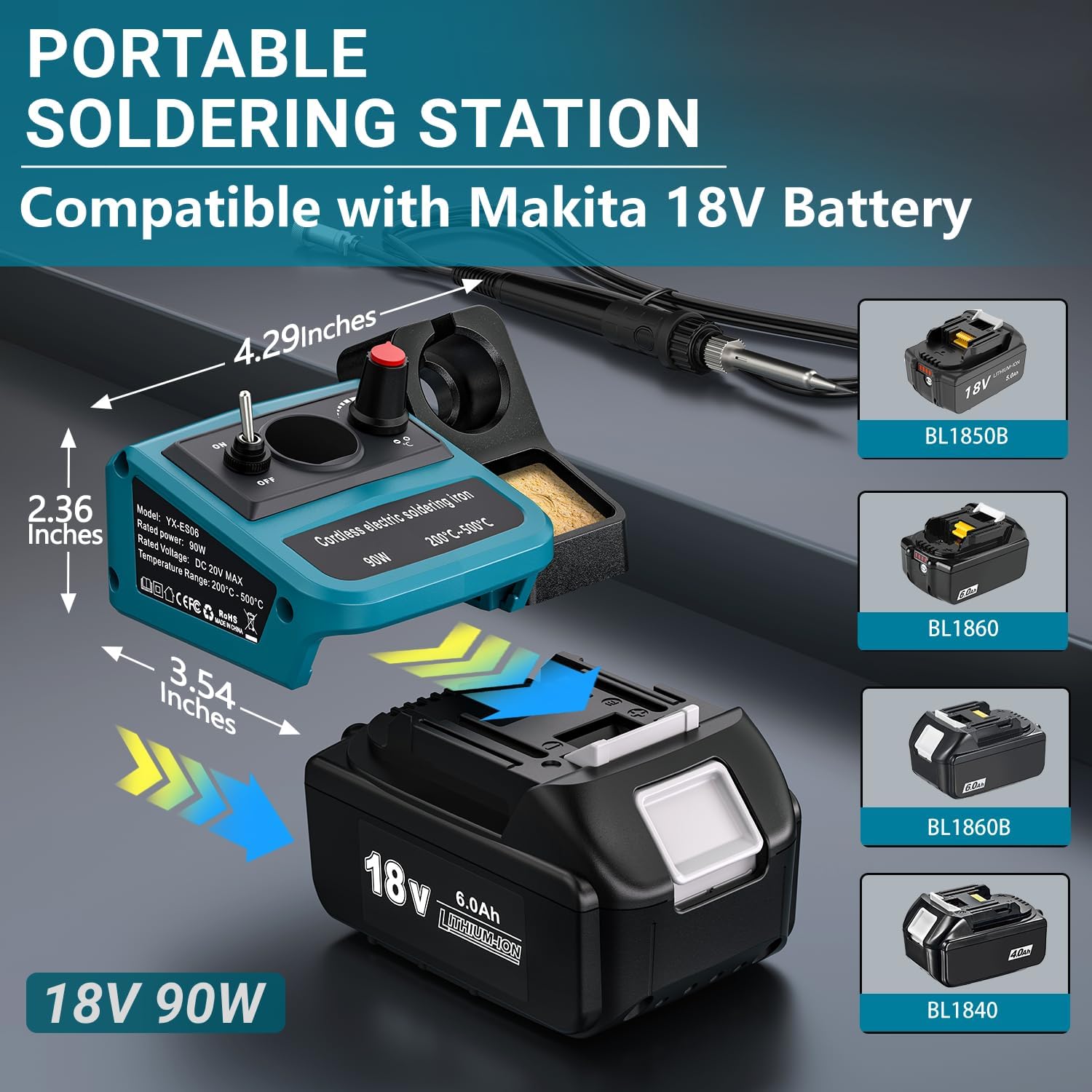 90W LED Digital Cordless Solde – Diy Electronics Tool Kit recenzja i cena