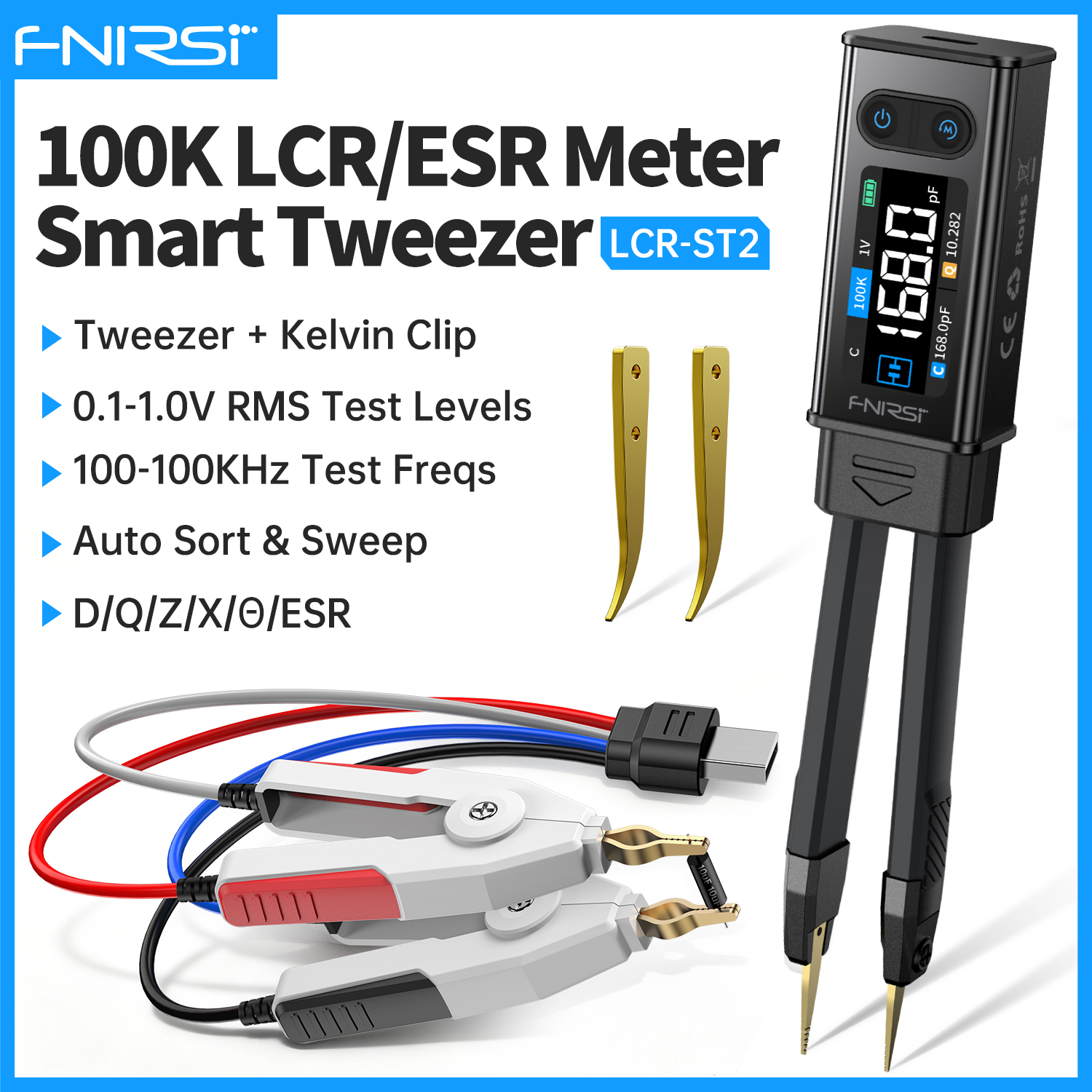 FNIRSI LCR-ST2 Digital LCR Met – R/Diy Electronics recenzja i cena