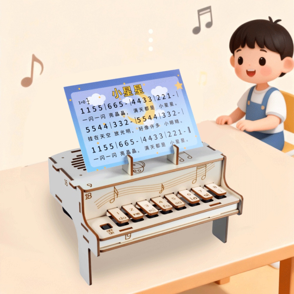 DIY Wooden Electronic Piano Mo – Diy Electronics Learning Kit recenzja i cena