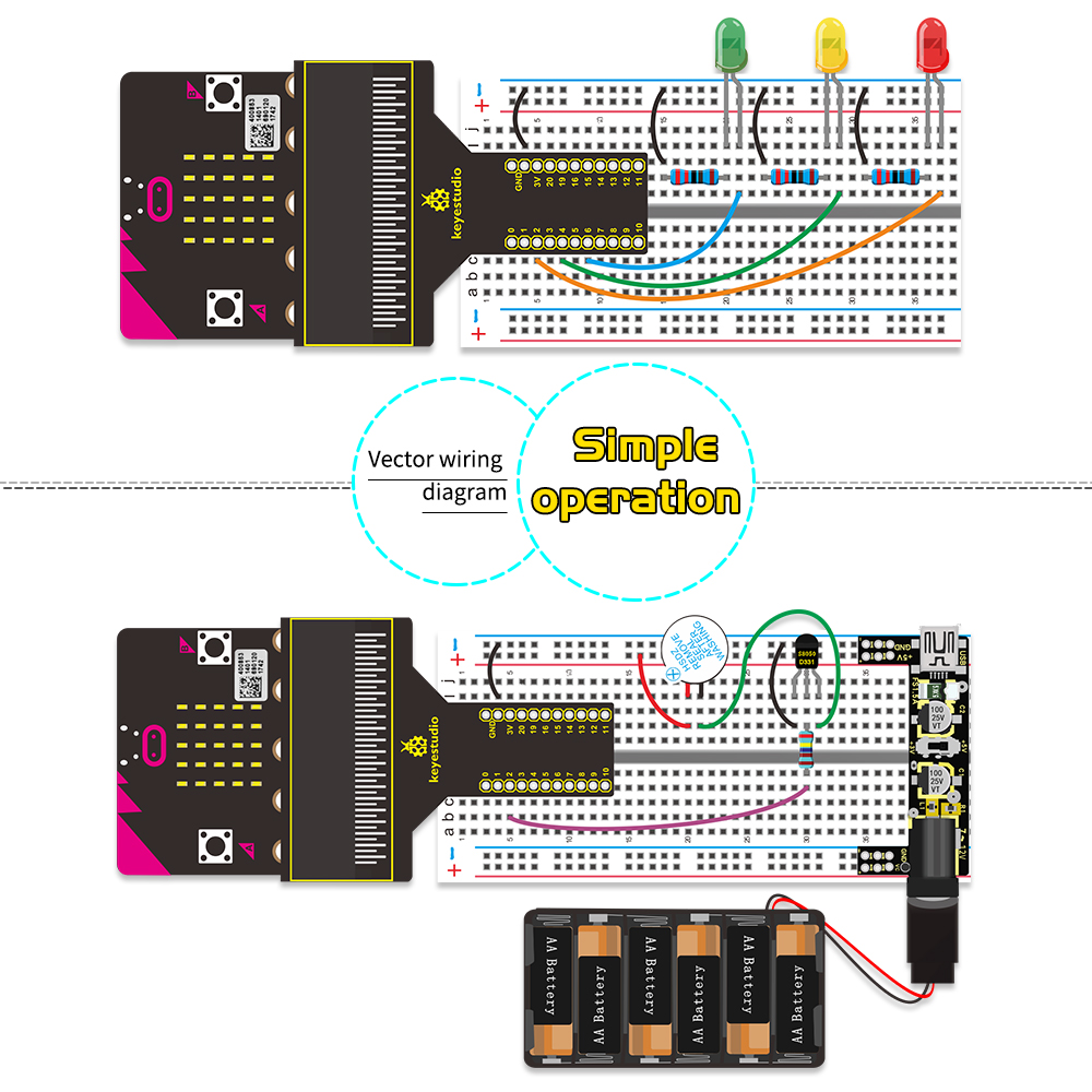 Keyestudio Micro:bit V2 Basic  – Diy Electronics Basics recenzja i cena