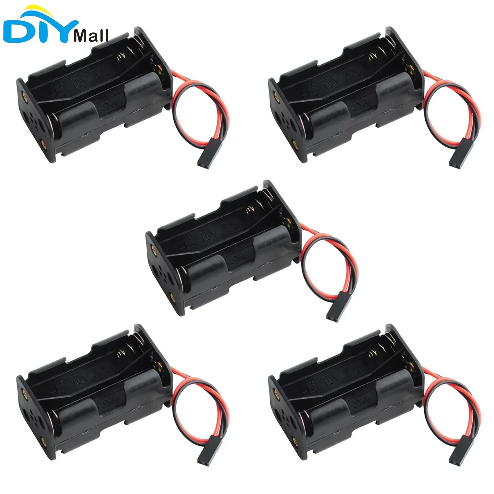 5pcs AA Battery Holder Case wi – Diy Electronics Holder recenzja i cena