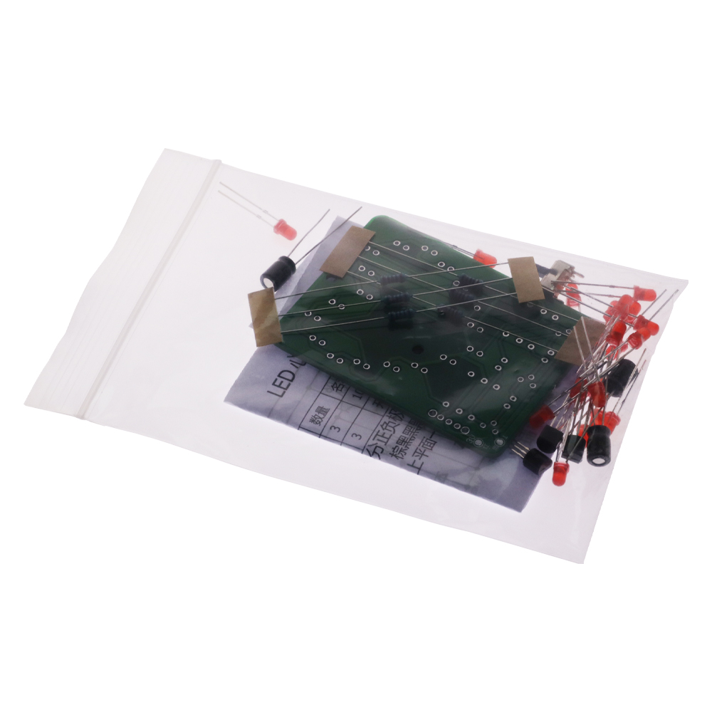 LED Heart-Shaped Running Light – Diy Electronics Learning Kit recenzja i cena