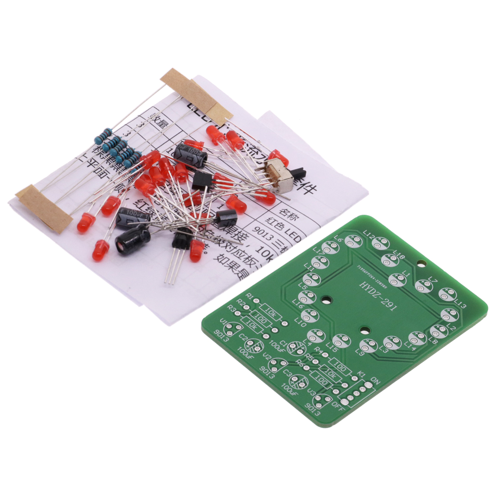 LED Heart-Shaped Running Light – Diy Electronics Learning Kit recenzja i cena