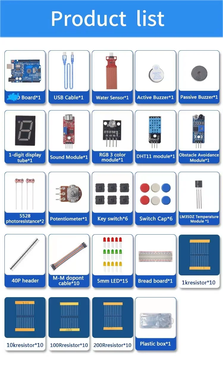 Basic Starter Kit for Arduino  – Diy Electronics Basics recenzja i cena