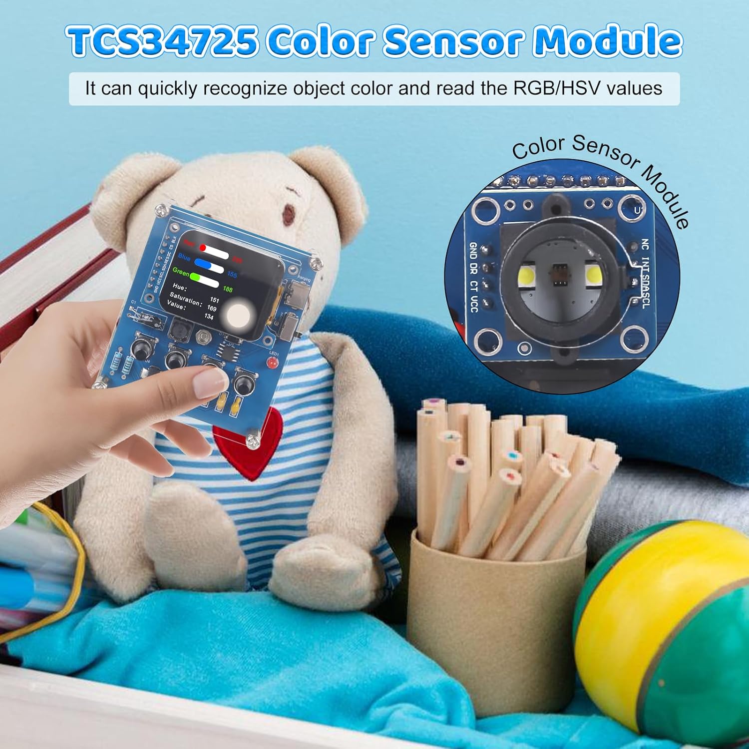 DIY Color Recognition Solderin – Diy Electronics Learning Kit recenzja i cena