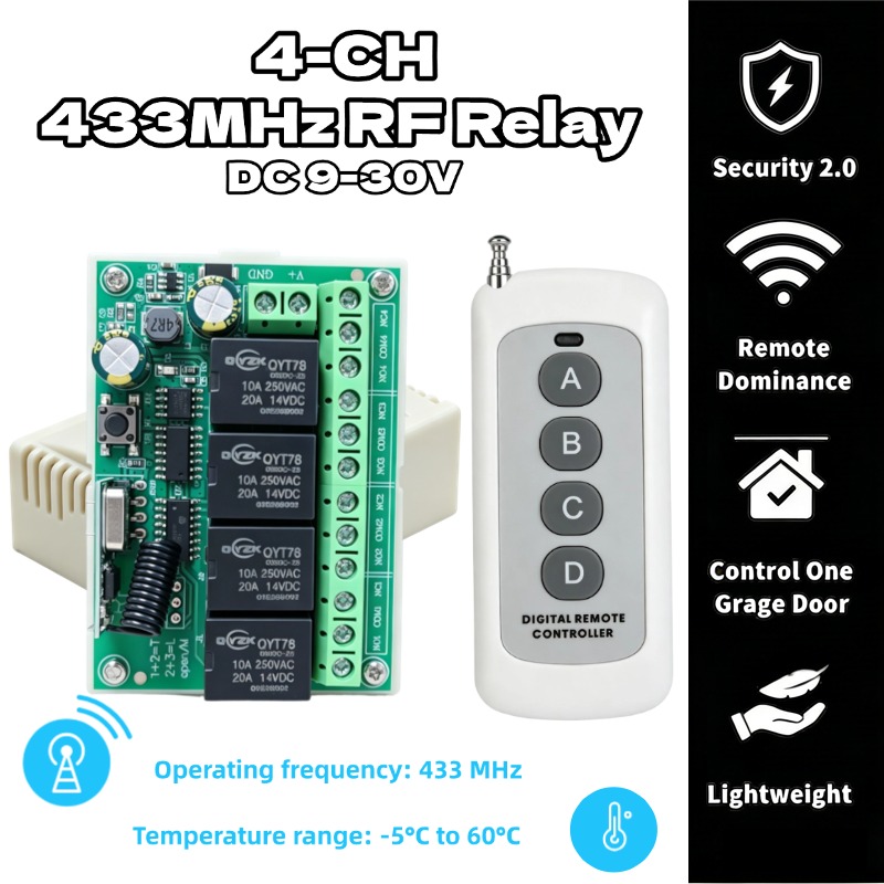 Universal Wireless Remote Cont – Rf 433Mhz Module recenzja i cena