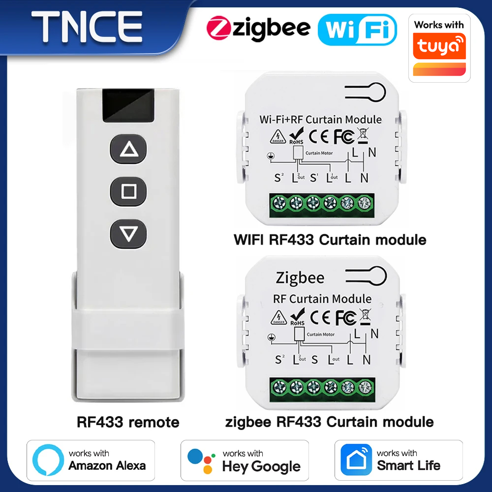 TNCE Tuya Curtain Switch modul – Rf 433Mhz Module recenzja i cena