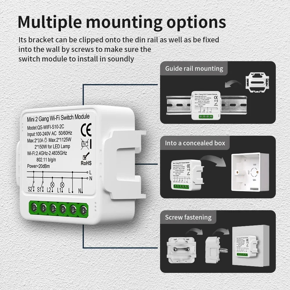 TNCE Tuya Curtain Switch modul – Rf 433Mhz Module recenzja i cena